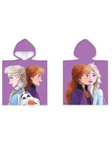 Disney Badeponcho Frozen Kapuze 100x50 cm lila - 0