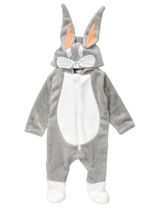 Looney Tunes Combinaison Bugs Bunny Polaire Blanc 0-3M (56-62 cm) - 0