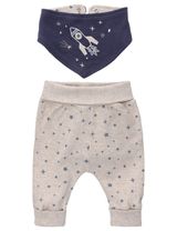 Homegrown Baby 3 Teile Set Weltraum Sterne beige 56/62 (0-3 Monate) - 2