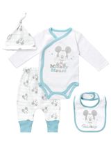 Disney 4 Teile Set Mickey Mouse Blau 68/74 (6-9 Monate) - 0