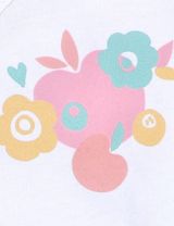 NINI Wickelbody Blume weiß - 1