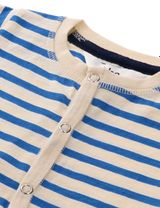 Ebbe Kids Strampler Streifen beige 80 (9-12 Monate) Strong blue stripe - 2