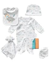 Rock A Bye Baby Boutique 8 pièces Ensemble Nuages Blanc - 0