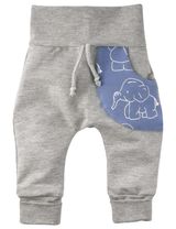 Puschel-Design Hose Elefant Handmade grau 68 (3-6 Monate) - 0