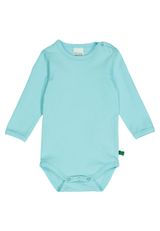 Fred s World by Green Cotton Langarmbody Unifarben hellblau 86 - 1