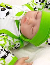 Baby Sweets 3 Teile Set Happy Panda grün 56 (Neugeborene) - 7
