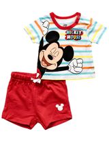 Disney 2 pièces Ensemble Mickey Mouse Rayures - 0