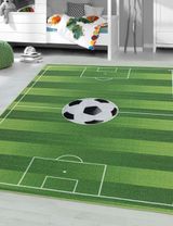 Teppich Fußball Spielfeld Antirutsch grün 80x120 - 1