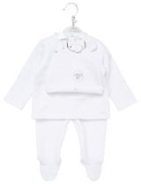 Rock A Bye Baby Boutique 3 pièces Ensemble Ours blanc Blanc - 1