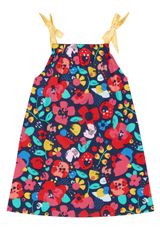 Kleid Mädchen dunkelblau 110 - 1