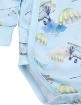 NINI Wickelbody Flugzeug blau - 2