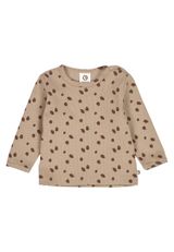 Müsli by Green Cotton Babylangarmshirt Alloverprint braun 56 - 0