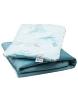 Luli Lu 2 Teile Set Fisch Gefüttert 70x100 cm blau - 0