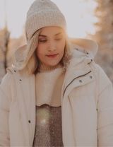 BabyMocs Schal Strick dunkelbraun Onesize Eltern - 1