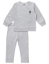 MaBu Kids 2 pièces Ensemble Petite Fée 6-7A (122 cm) Gris - 0