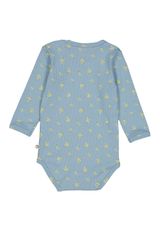Müsli by Green Cotton Langarmbody Alloverprint hellblau 68 - 1