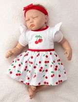 Baby Sweets 3 Teile Set Kirschen rot 3-6 Monate (68) - 4