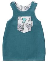 Land-Juwelen Kleid Elefant Handmade hellblau 56 (Neugeborene) - 0