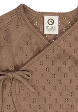 Müsli by Green Cotton Babystrickjacke Unifarben braun 68 - 2