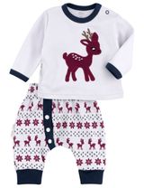 Baby Sweets 2 Teile Set Little Reindeer blau 0-3 Monate (62) - 0