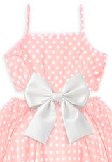 Denokids Kleid Gepunktet pink 128 - 4