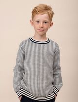 Ebbe Kids Pullover Swedish Fisherman Jacquard Weiß 152 (11-12 Jahre) - 3
