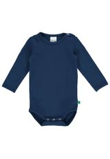 Fred s World by Green Cotton Langarmbody Unifarben blau 86 - 1
