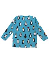 Villervalla Langarmshirt Pinguin blau - 1