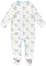 Aptex 51053163 Strampler mit Teddy-Print weiss 74/80 (9-12 Monate) - 1
