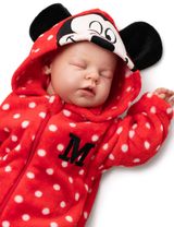 Disney Strampler Minnie Mouse Punkte Fleece rot 56/62 (0-3 Monate) - 1