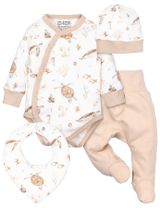 NINI 4 pièces Ensemble Tortue Blanc 3-6M (68 cm) - 0