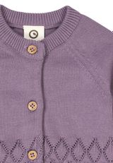 Müsli by Green Cotton Babystrickjacke Unifarben lila 62 - 2