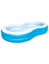 Bestway Familienpool 2-Ring Wasserkapazität 544 Liter 262x157x46 cm 3+ Jahre blau - 0