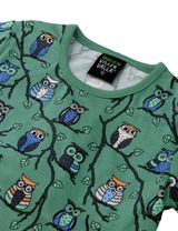 Villervalla Langarmshirt Eule grün 98 (2-3 Jahre) - 2