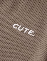 MaBu Kids Pullover Cute Nice, Wild & Cute Waffelpiqué taupe - 2