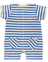 Ebbe Kids Strampler Streifen beige 86 (12-18 Monate) Strong blue stripe - 1