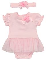 Rock A Bye Baby Boutique 2 pièces Ensemble Volant Rose - 0