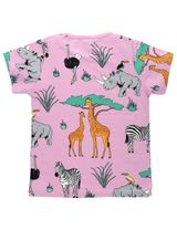 Villervalla T-Shirt Safaritiere rosa 122 (6-7 Jahre) - 1