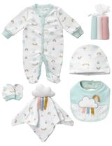 Rock A Bye Baby Boutique 8 Teile Set Regenbogen weiß 56/62 (0-3 Monate) - 0