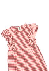 Green Cotton Kleid rot 122 - 2