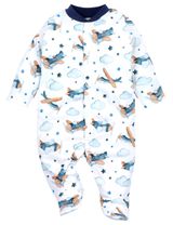 NINI Strampler Flugzeug weiß 68 (3-6 Monate) - 0