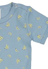 Müsli by Green Cotton Kurzarmbody Alloverprint hellblau 74 - 2