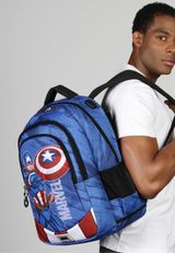 Marvel Captain America Gears-PLUS Running Rucksack 34x46x21 cm blau blau Onesize Kinder - 4