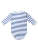 Makoma Wickelbody Streifen hellblau 62 (0-3 Monate) - 2