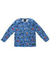 Villervalla Langarmshirt Eule blau 98 (2-3 Jahre) - 0