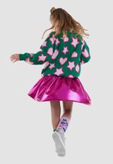 Denokids Hearts Strickpullover Mädchen gruen 110 - 4