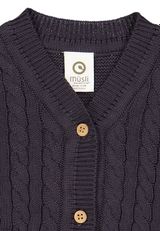 Müsli by Green Cotton Babyjacke Unifarben blau 98 - 2