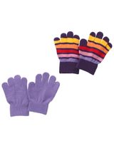 Villervalla 2 Teile Handschuhe lila 128/152 (8-12 Jahre) - 0