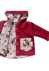 Land-Juwelen Strickjacke Alloverprint rot 62 - 2