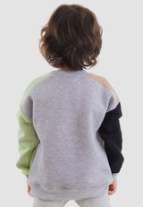 Raccoon & Bear Color Block Sweatshirt Jungen schwarz 128 - 4
